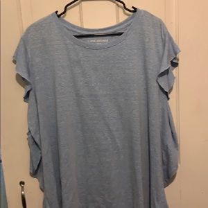 Plus size ruffle tank top